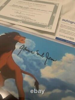 James Earl jones Mufasa 8x10 Autograph ACOA Authentication