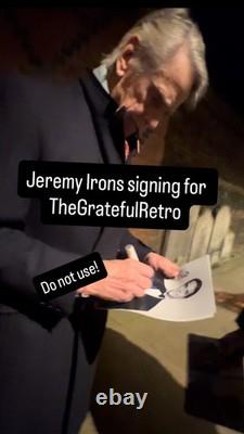 Jeremy Irons Authentic Hand Signed Lion King Scar Funko Pop 1144 Disney Villians