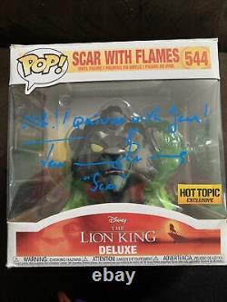 Jeremy Irons Signed Autographed Scar The Lion King Disney Funko Pop Jsa Coa