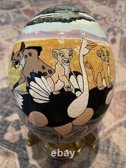 Jutta Levasseur Hand Painted Egg Disney Lion King Art