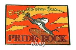 LE 100 RARE Lion King Disney Auctions Pin Postcard Enjoy Pride Rock Baby Simba