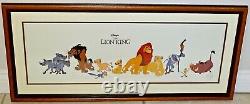 LION KING Cast of Characters 1994 Framed Disney Sericel Ltd 5,000 Simba & More