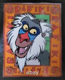 LION KING DISNEY AUCTION PINS LIMITED EDITION 100. RAFIKI, TIMON, PUMBAA 6 x 4cm
