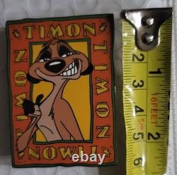 LION KING DISNEY AUCTION PINS LIMITED EDITION 100. RAFIKI, TIMON, PUMBAA 6 x 4cm