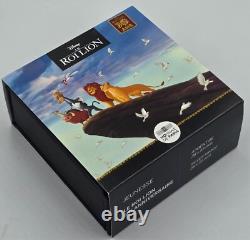 LION KING Disney 30th Anniversary Silver Coin Bar 10 Euro France 2024