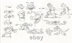 LION KING Timon Pumbaa Disney Production Animation Drawing Animators Estate 3