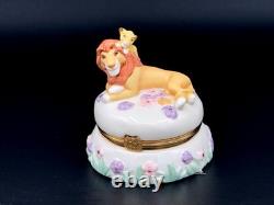Lenox Disney Lion King Treasure Trinket Box Mufasa &Simba Official USPS Stamp