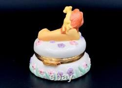Lenox Disney Lion King Treasure Trinket Box Mufasa &Simba Official USPS Stamp