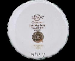 Lenox Disney Lion King Treasure Trinket Box Mufasa &Simba Official USPS Stamp