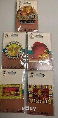 Limited Disney Employee Center (DEC) Lion King FULL 5 Pin Set LE 250 Cluster NEW