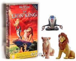 Lion King 1994 Figures VHS Tape movie PAL English
