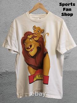 Lion King 1994 Simba Mufasa Size L t-shirt tee promo movie Disney Screen Stars