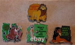 Lion King 25th Anniversary COMPLETE Pin Set