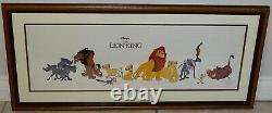 Lion King Cast of Characters 1994 Framed Disney Sericel Ltd 5,000 Simba & More