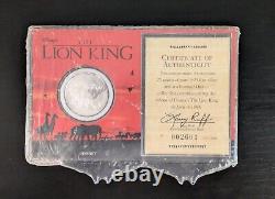 Lion King Disney 1994 Movie 999 Silver Coin COA with Case Limited Edition Sealed