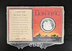 Lion King Disney 1994 Movie 999 Silver Coin COA with Case Limited Edition Sealed