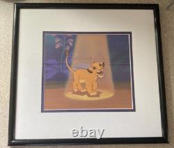 Lion King Disney Simba's Spotlight Ltd Ed Of 5000 Sericel 1997 Framed 15x16