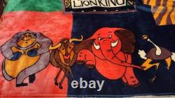 Lion King Disney Vintage Plush Cozy Soft Bedspread 64x87 Full Size Simba