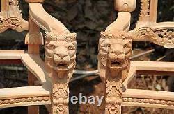 Lion King Gothic THRONE CHAIR for wedding seat tall chair Raw look