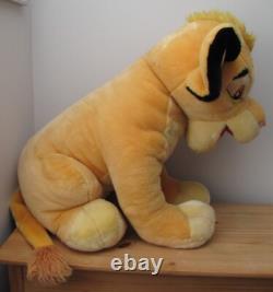 Lion King HUGE 22 Simba plush from Disneyland Paris 2007 in fantastic condition