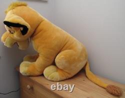 Lion King HUGE 22 Simba plush from Disneyland Paris 2007 in fantastic condition