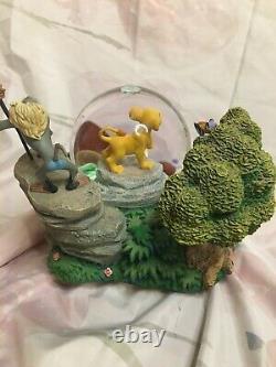 Lion King I Just Can't Wait to Be King Rare Simba Musical Snow Globe
