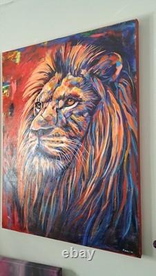 Lion King. Large orginal painting