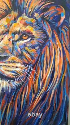 Lion King. Large orginal painting
