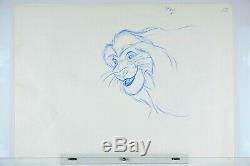 Lion King Mufasa Disney animation original production drawing