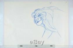 Lion King Mufasa Disney animation original production drawing