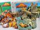 Lion King Playset X 2 Lot Pride Rock Deluxe Boxes Cards + Extra Animals Vintage