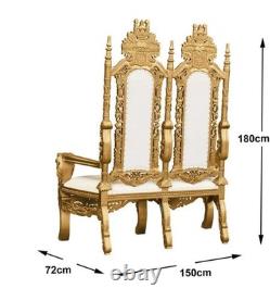 Lion King & Queen Throne Chairs For Sale