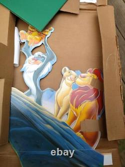 Lion King STANDEE movie promo promotional cardboard Walt Disney (Used)