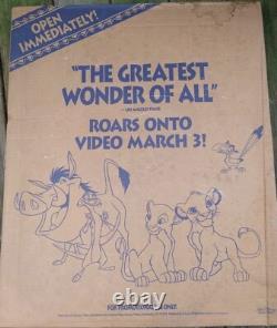 Lion King STANDEE movie promo promotional cardboard Walt Disney (Used)