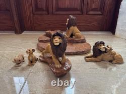 Lion King Sculpture By Sandra Brue Completed Set