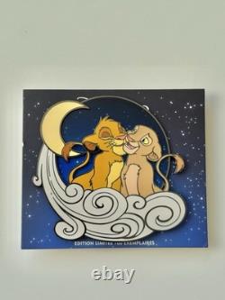 Lion King Simba And Nala Moon Disney Pin Limited Edition LE Paris DLP 2025
