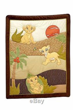 Lion King Simba's Wild Adventure 7 Piece Nursery Crib Bedding Set BRU Exclusive