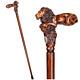 Lion King Wooden Walking Cane Stick, A Majestic Gift For Him And Her