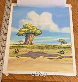 Lion King original book cover art Rafiki's Quiz Disney cel background Simba