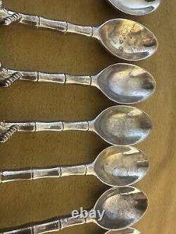 Lot Of 11 Disney Kellogg's Silver plated Cereal Spoons Lion King Mufasa Simba