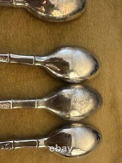 Lot Of 11 Disney Kellogg's Silver plated Cereal Spoons Lion King Mufasa Simba