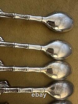 Lot Of 11 Disney Kellogg's Silver plated Cereal Spoons Lion King Mufasa Simba