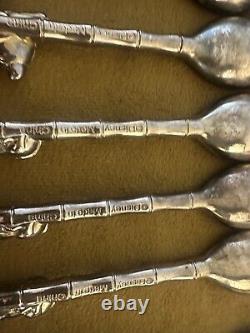 Lot Of 11 Disney Kellogg's Silver plated Cereal Spoons Lion King Mufasa Simba