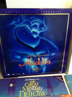 Lot of 13 Rare Disney Laserdiscs Lion King Snow White Deluxe CAV (SOME SEALED)