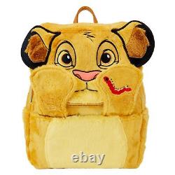 Loungefly Disney Lion King 30th Anniversary Simba Plush Cosplay Mini Backpack