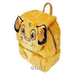 Loungefly Disney Lion King 30th Anniversary Simba Plush Cosplay Mini Backpack