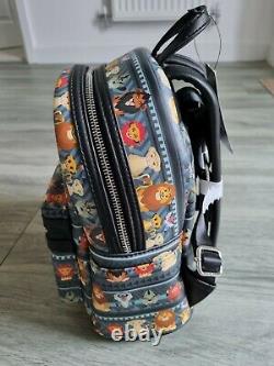 Loungefly Disney Lion King Mini Backpack. Tribal All Over Print. New with Tag