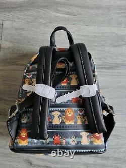Loungefly Disney Lion King Mini Backpack. Tribal All Over Print. New with Tag