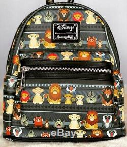 Loungefly Disney Lion King Mini & Full Backpack Tribal Print Simba & Nala NWOT