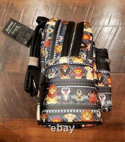 Loungefly Disney Lion King Tribal Chibi Mini Backpack Exclusive & Keychain NWT
